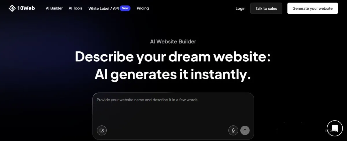 10Web (AI WordPress Builder)