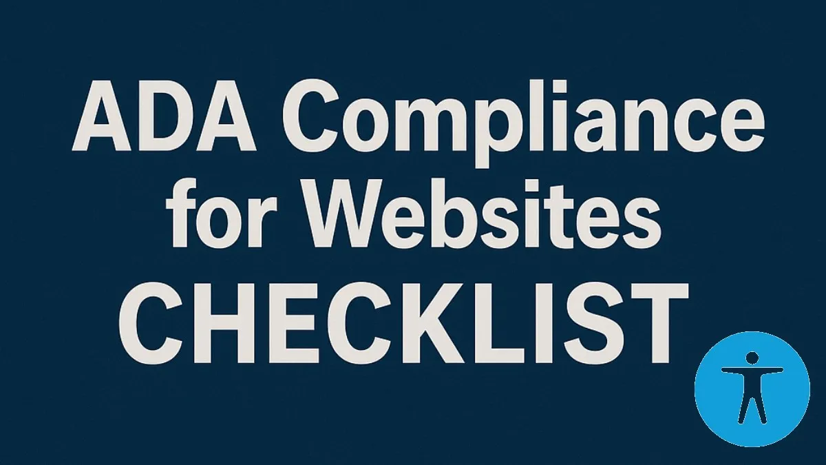 ADA Compliance for Websites Checklist