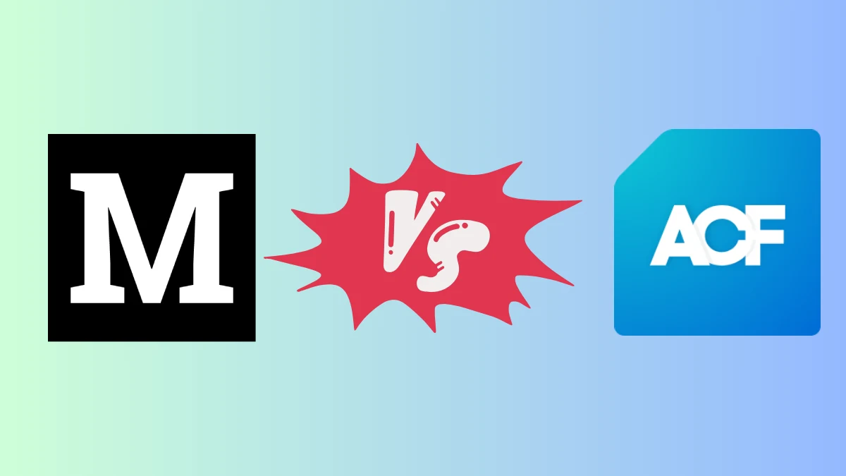 MetaBox vs ACF (Advanced Custom Fields)